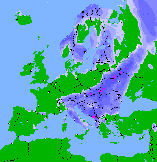 Precipitation (24 h) Europe